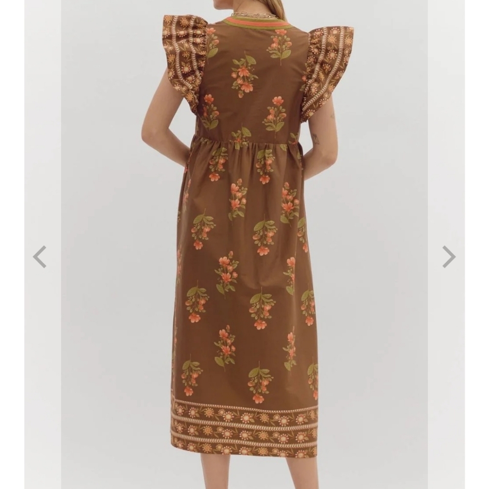 Gorgeous Floral Midi Dress-NWT - Picture 5 of 15